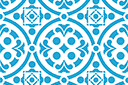 Tuile marocaine 10 - pochoirs avec motifs carrés