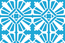 Tuile marocaine 11 - pochoirs avec motifs carrés