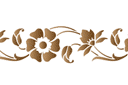 Bloemenrand 22 - sets van sjablonen in dezelfde stijl