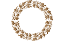 Klokjesbloemen cirkel 23 - sets van sjablonen in dezelfde stijl