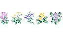 Wilde bloemen - stencils met tuin- en veldbloemen