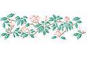 Magnolia - stencils met tuin- en veldbloemen