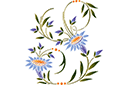 Cloche motif fleurs 93 - pochoirs avec jardin et fleurs sauvages