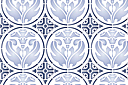 Distel in ringen - muursjablonen met herhalende patronen