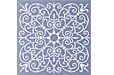 Dun rasterwerk - motief - stencils met kantpatronen