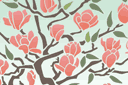 Japanse magnolia - oosterse stijl stencils