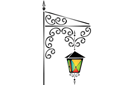 Gekleurde lantaarn 08 - stencils met verschillende objecten en voorwerpen