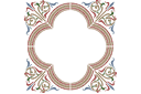 Middeleeuws medaillon 2 - sjablonen middeleeuwen