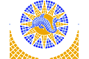 Dauphin et soleil - pochoirs avec motifs carrés