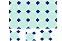 Carreaux de sol 2 - pochoirs avec motifs carrés