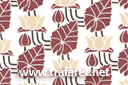 Lelies en bladeren - muursjablonen met herhalende patronen