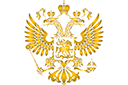 Russisch wapenschild - stencils met verschillende symbolen