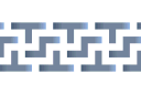 Labyrinthe étroit - pochoirs pour bordures avec motifs abstraits