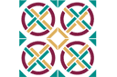 Middeleeuws patroon 2 - stencils met vierkante patronen