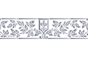 Bordure classique 090 - pochoirs à motifs classiques