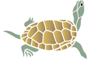 Schildpad 04 - sjablonen met dieren