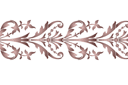 Bordure victorienne 3 - pochoirs à motifs classiques