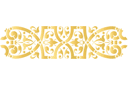 Bordure victorienne 4 - pochoirs à motifs classiques