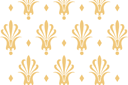 Heraldisch behang - muursjablonen met herhalende patronen