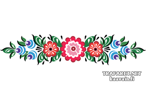 Gorodets patroon 8 (Russische en Slavische stencils)