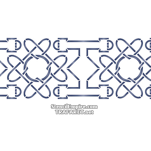 Bordure sculptée 1 - pochoir pour la décoration