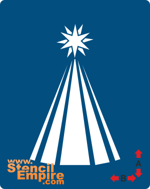 Kerstboom 12 - sjabloon voor decoratie