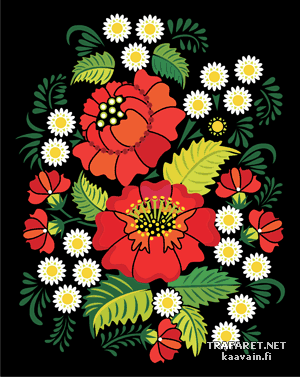 Petrikovskaja schilderij 06 - sjabloon voor decoratie