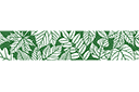 Rand van verschillende bladeren 7 - rand sjablonen met planten